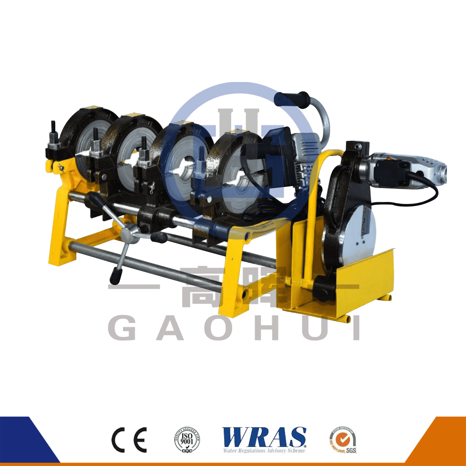 دستی HDPE PIPE PLASTIC PLASTOSS BUTT FUSION MACHER GF-160-4M/GF-200-4m