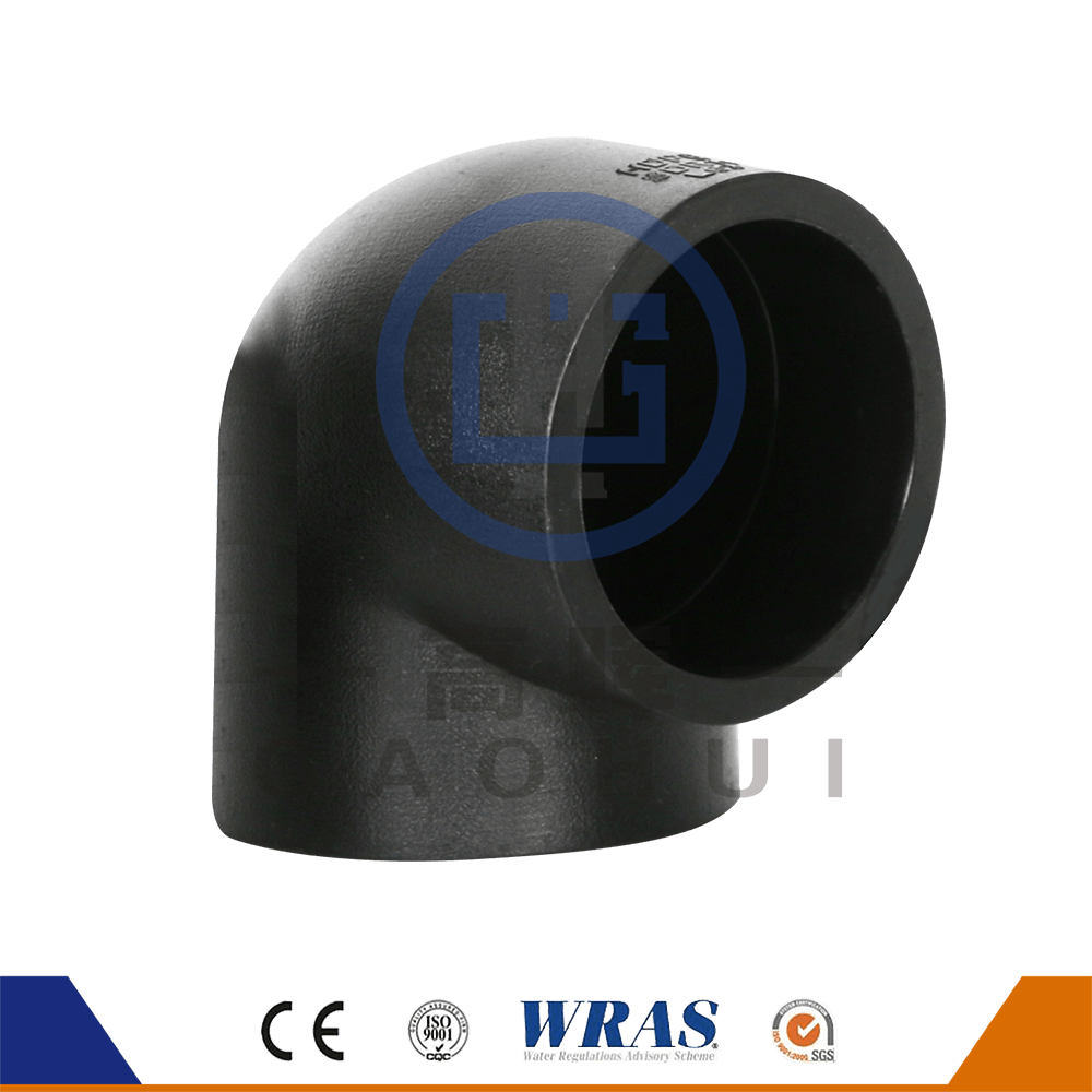 همجوشی سوکت HDPE 90 درجه آرنج