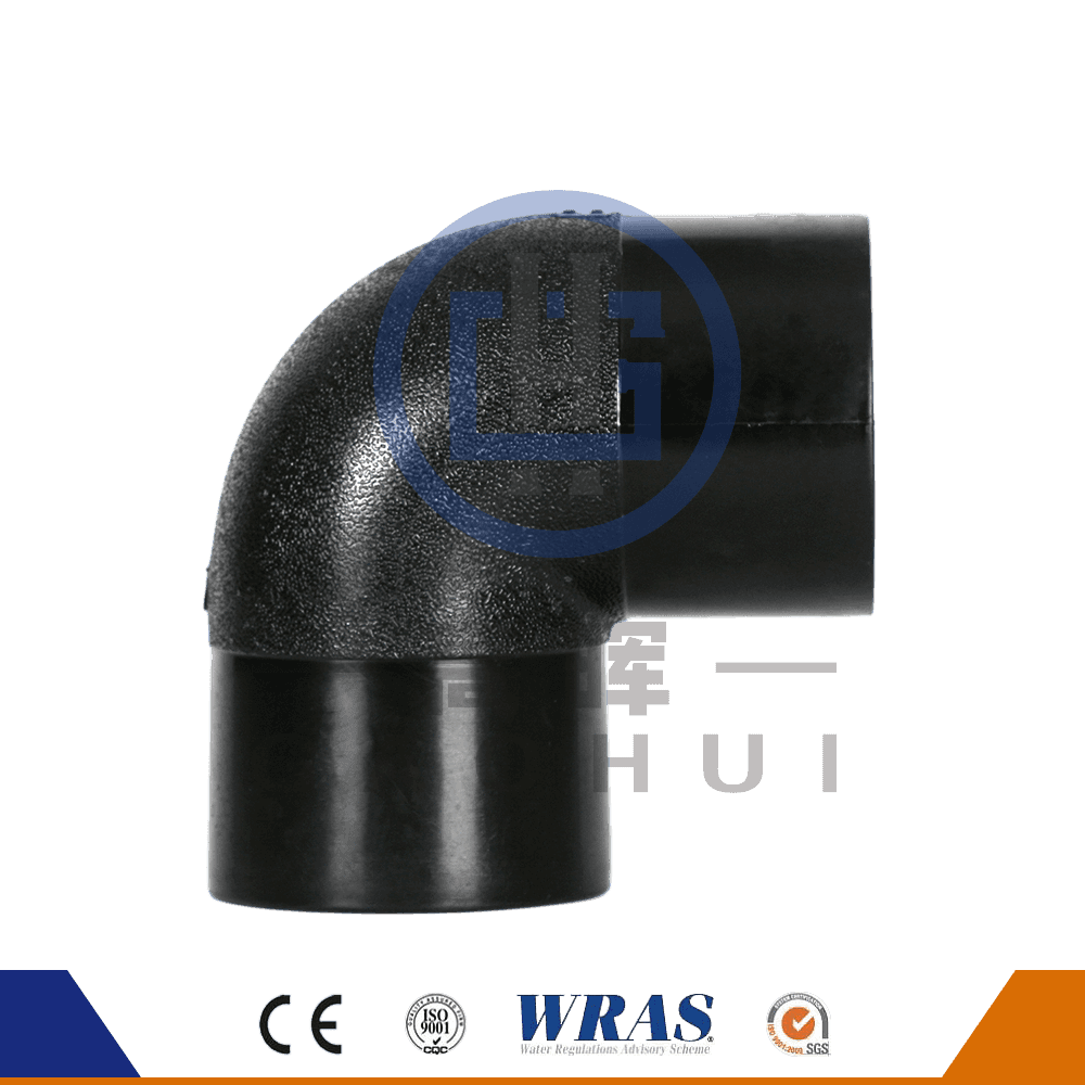 HDPE آرنج خم 90 درجه لوله پلاستیکی برای آب سرد و زهکشی